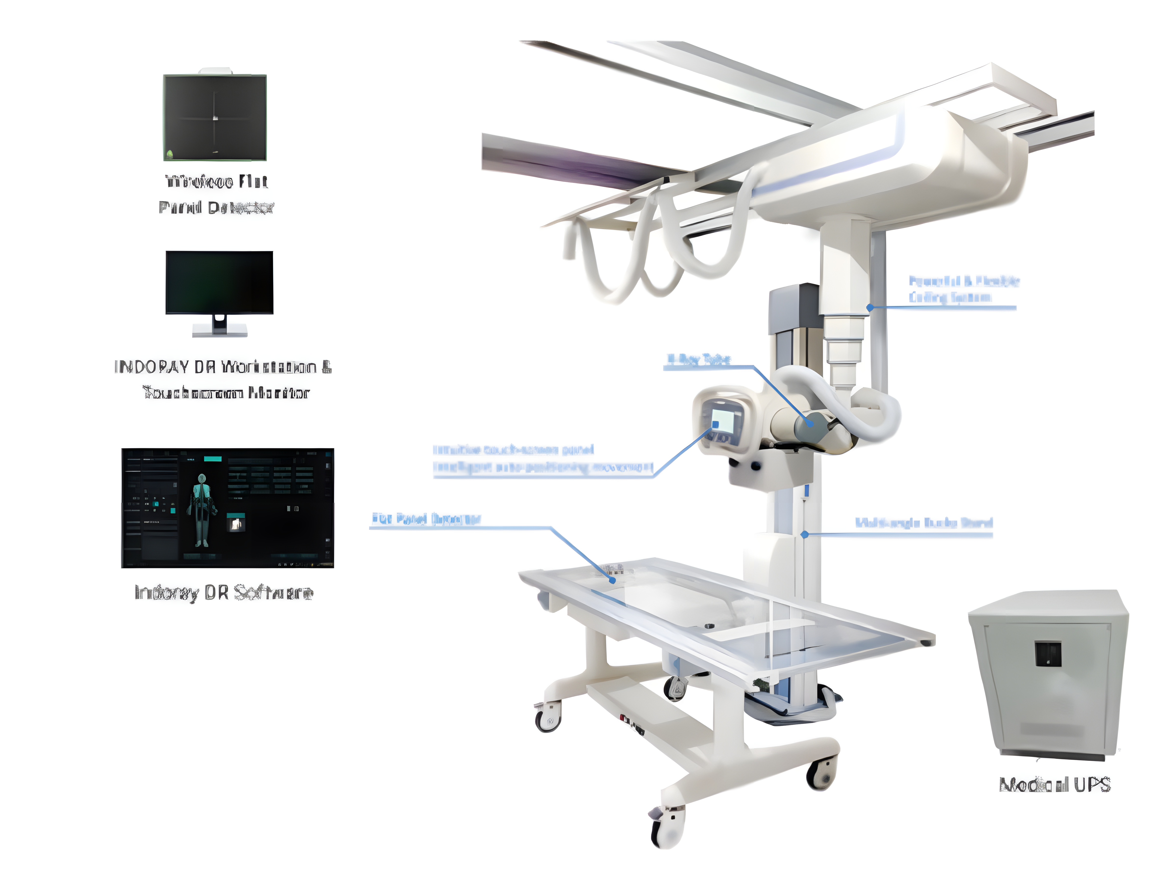 CEILING HIGH FREQUENCY RADIOLOGY SYSTEM WITH UPS 6kVA